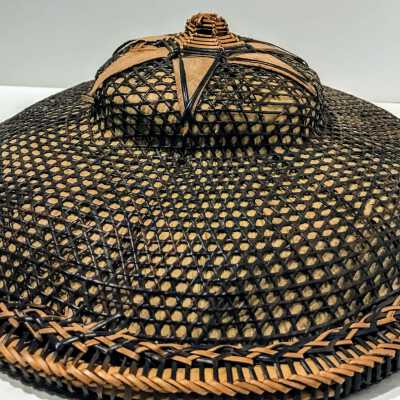 Woven Bamboo Hat.