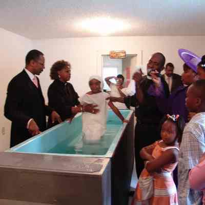 New Hope Baptist Church Baptism of a Girl 2