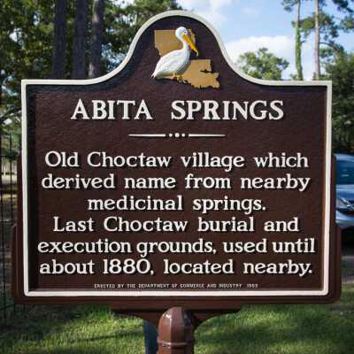 2015 Recently Refurbished Abita Springs Historical Marker