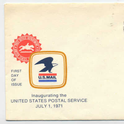 Envelope Inaugurating the United States Postal Service