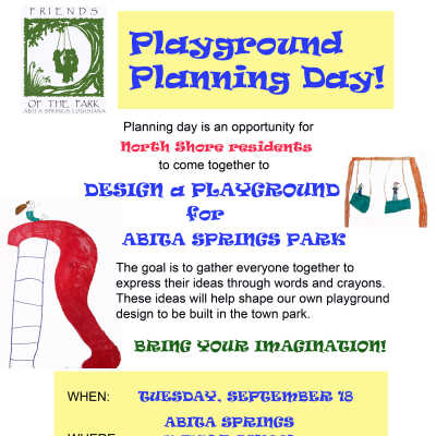 Playground Planning Day Flyer