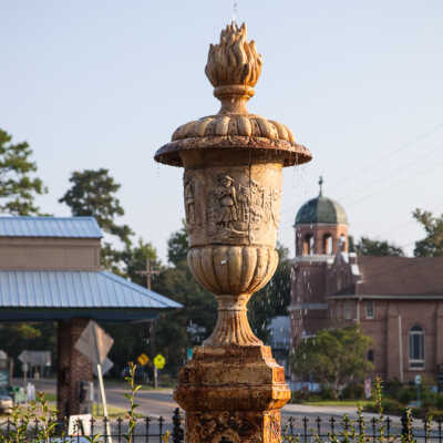 2014 Abita Springs Historic District Roundabout Fountain 1