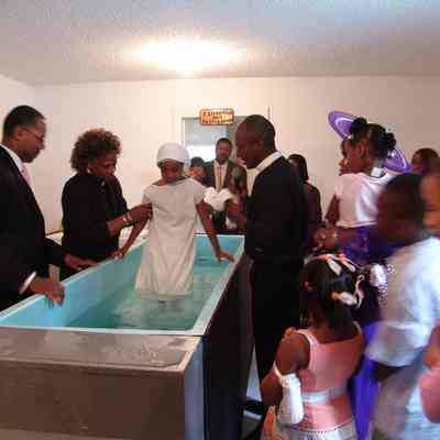 New Hope Baptist Church Baptism of a Girl 1