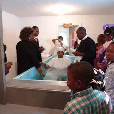 New Hope Baptist Church Baptism of a Young Woman 2
