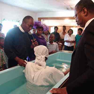 New Hope Baptist Church Baptism of a Young Woman 1