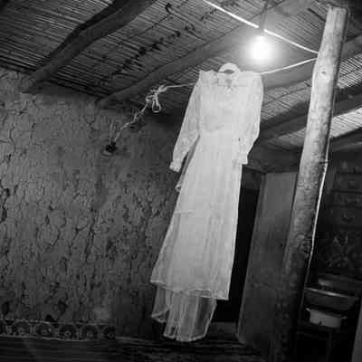 Wedding Dress in a Refugee House, Azerbaijan, 2005