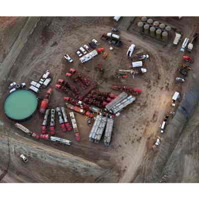 Fracking in the Bakken, April 2012