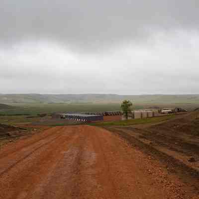 Preparation for Fracking South of Stanley, May 2012