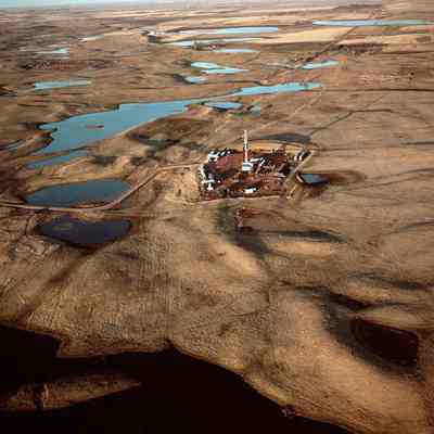 Oil Pads and Prairie Potholes North of McGregor, April 2012