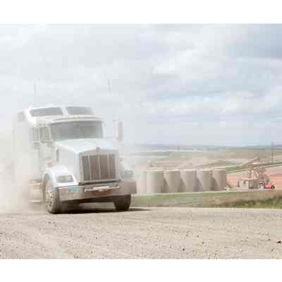 Truck Dust Near Highway 1804, May 2012