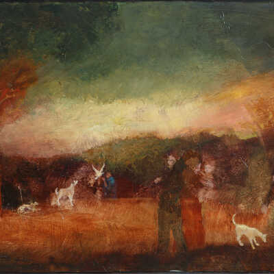 The Family in the Red Landscape