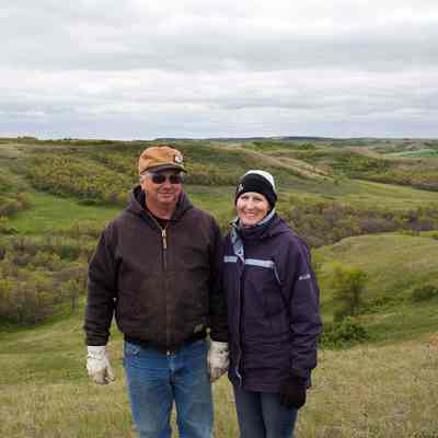 Brenda and Richard Jorgenson, Farmers and Ranchers, White Earth Valley, August, 2012