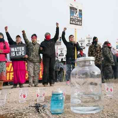 Indigenous Women Leading Action To Slow Down Construction Of The DAPL While Legal Terms Challenge The Oil Company In The Courts