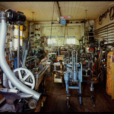 Alex Paluck's Shop, Interior View. Belfield, ND. 2/17/81