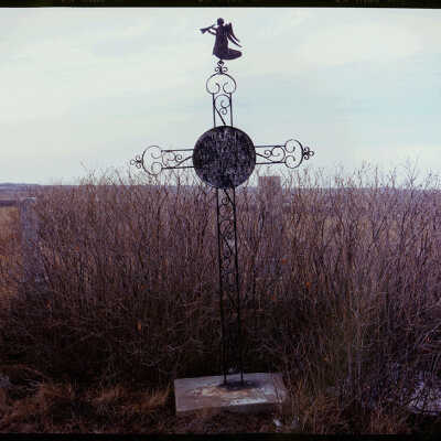 Grave Maker. US 10, Glen Ullin, ND. 2/14/81