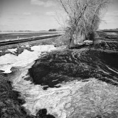 Soil Windblown And Weathered Over Winter