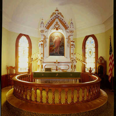 Goose River Church, Close up of Altar, Hatton, ND