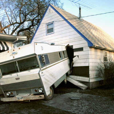 Lincoln Park Area of Grand Forks after the floodwater receded.