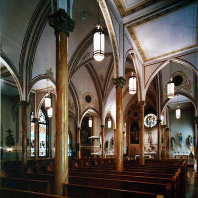 Interior of Warsaw Cathedral, Vertical, Warsaw, ND
