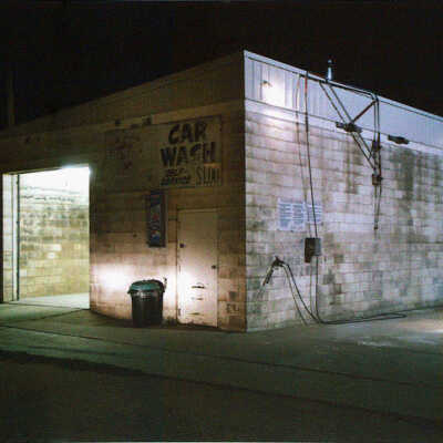 Car Wash at Night. US 12, Mobridge, SD. 8/15/02