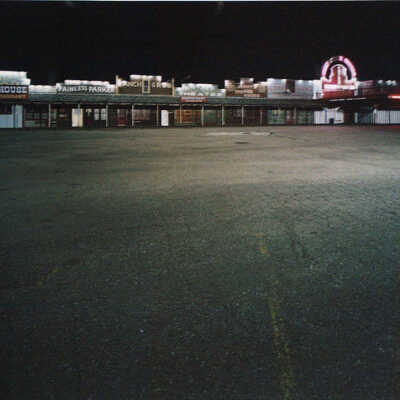 Facade of Westward Ho Night Club at Night, Grand Forks, ND