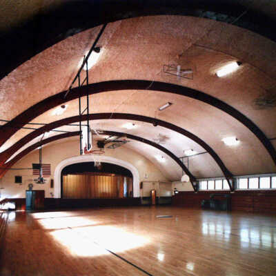 Interior of Wishek Auditorium, Wishek, ND
