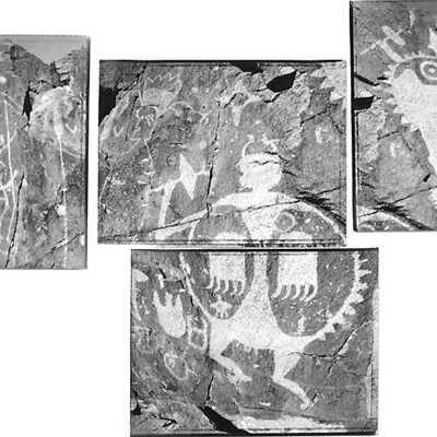 Petroglyphs near Galisteo, New Mexico