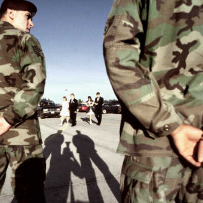 JUNE 28, 1997-- Red River, Central and Community High Schools Held a Combined Prom at the Grand Forks Air Force Base.