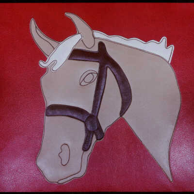Horse Head on Chair at Westward Ho Motel, Grand Forks, ND