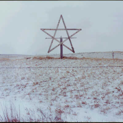 Wooden Star in Field, Sweet Briar Lake, ND