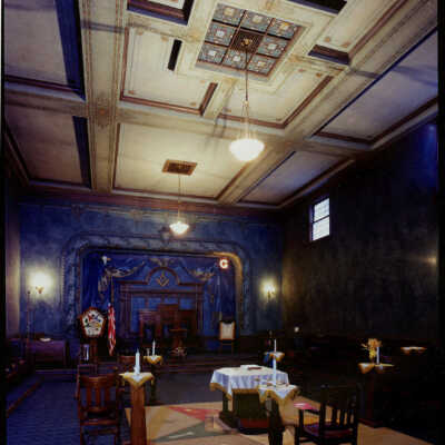 Masonic Temple Blue Room. US 200, Cooperstown, ND. 5/19/81