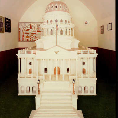 Henry French's Model of the Capitol, Cashell, ND