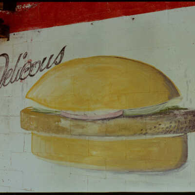 "Delicious" Hamburger Sign, Dickinson, ND