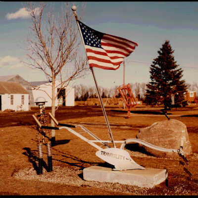 Metal Robot with Plow Called "Tranquility" by Albert Redig, Cathay, ND