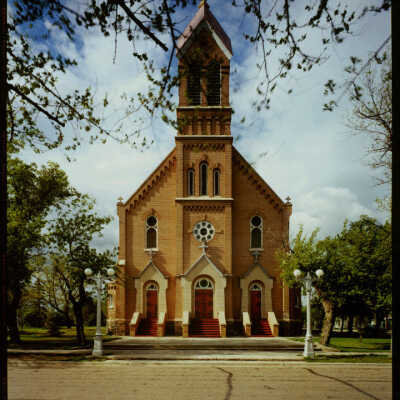 Outside of Saint Peter and Paul Church, Strasburg, ND (Lawrence Welk's Hometown)