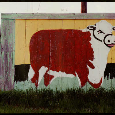 Hereford Sign at Ballpark in Bowman, ND