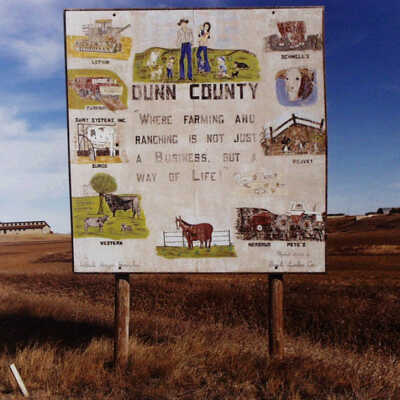 Dunn County Sign, Dickinson, ND