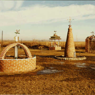 View of Brick Structures, Jugtown, Auburn, ND