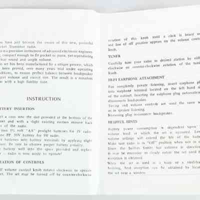Instructions