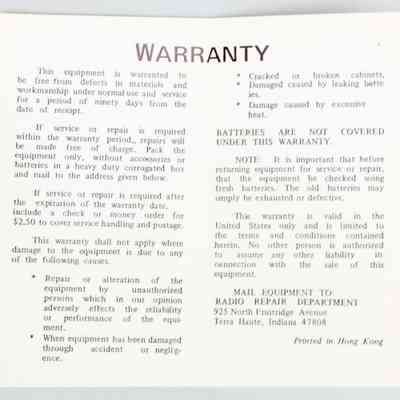Warranty