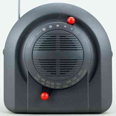 Gray AM/FM Portable Radio