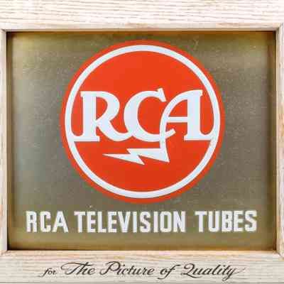 RCA TV Tubes "The Picture of Quality" Wall Mount