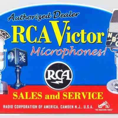 RCA Microphone Ad Standup Display