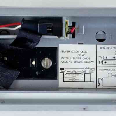 Battery Compartment Open