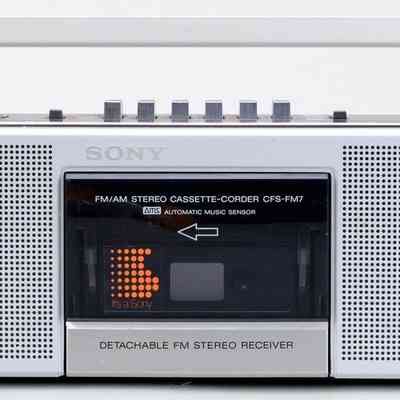 Sony AM/FM Stereo Cassette-Corder CFS- FM7