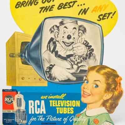 RCA Tubes Ad Standup Display