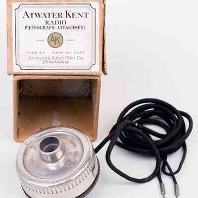 Atwater Kent Radio Phonograph Attachment