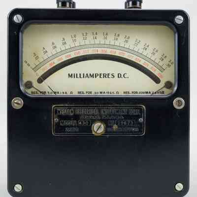 Weston Electrical 430 DC Milliamperes Meter