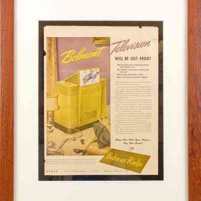 Belmont Television Magazine Ad
