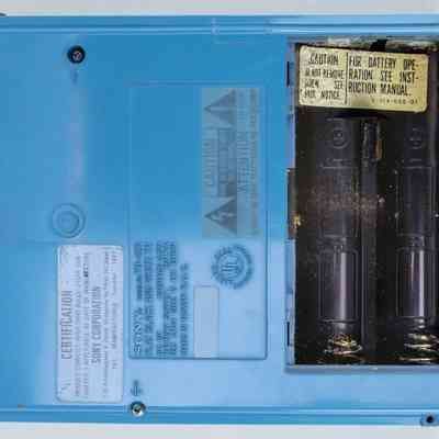 Battery Compartment Open